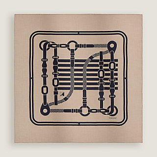Coaching twill applique scarf 120 | Hermès Mainland China
